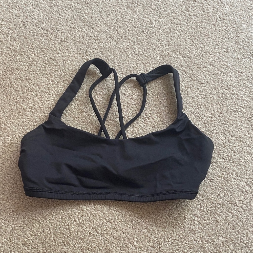 Women's Black Strappy Bralette